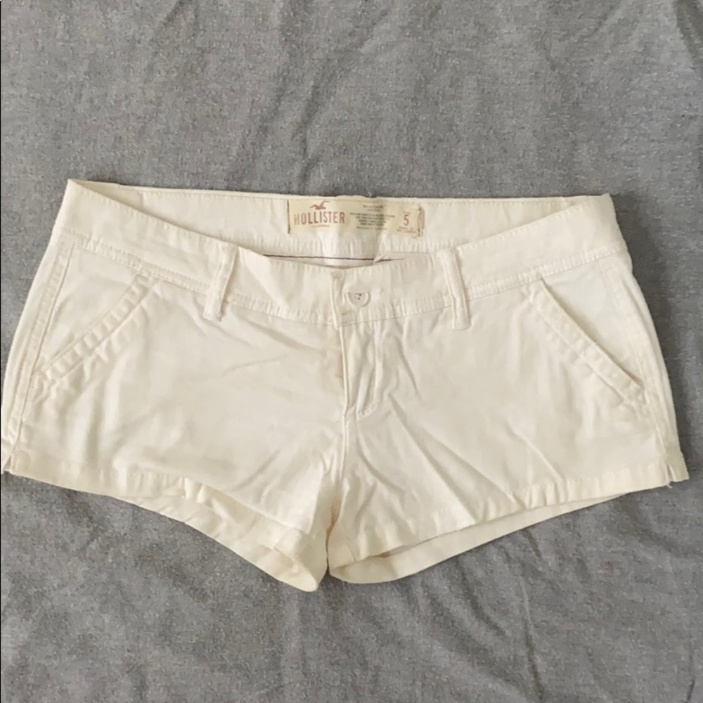 Hollister white shorts